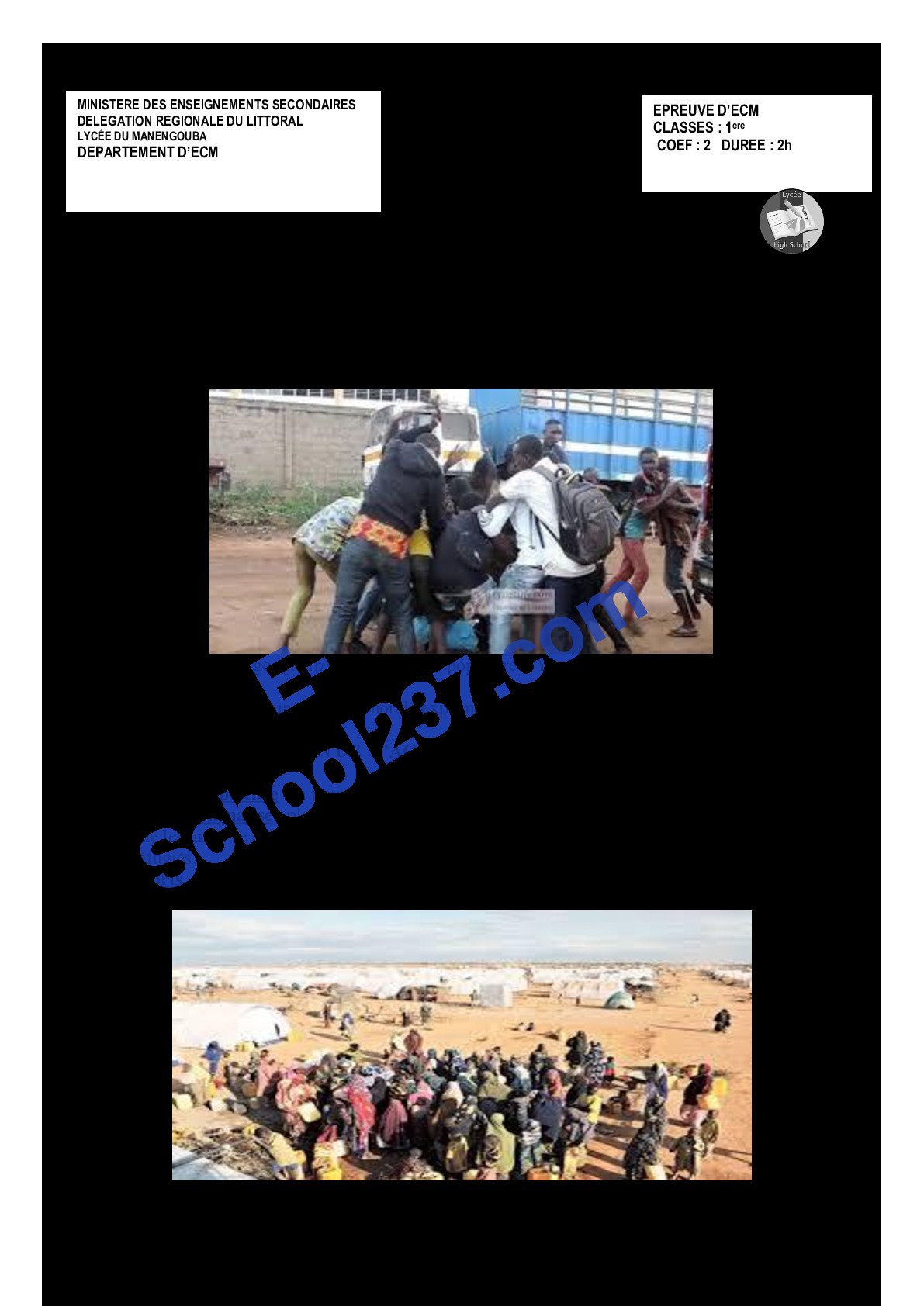 Lycée de manengoumba seq 1 1 ère ACD
